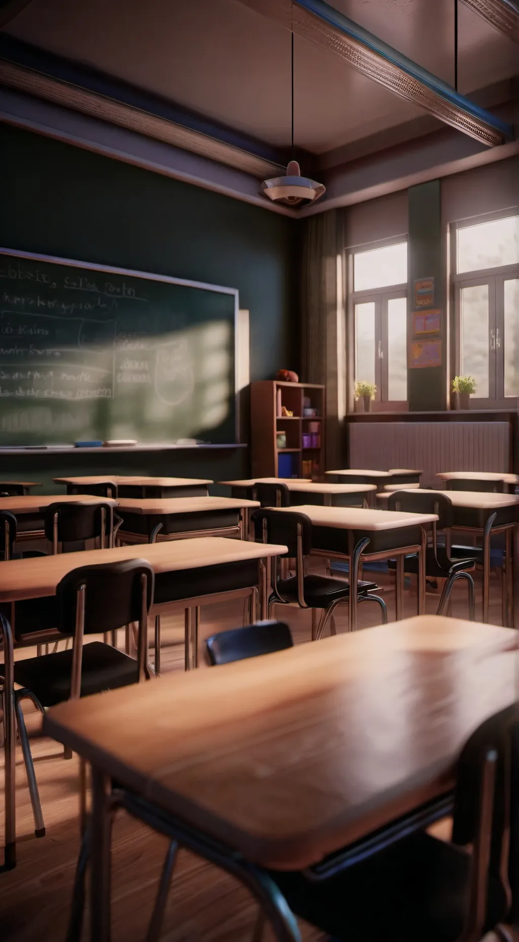 ai character: school roast battl background