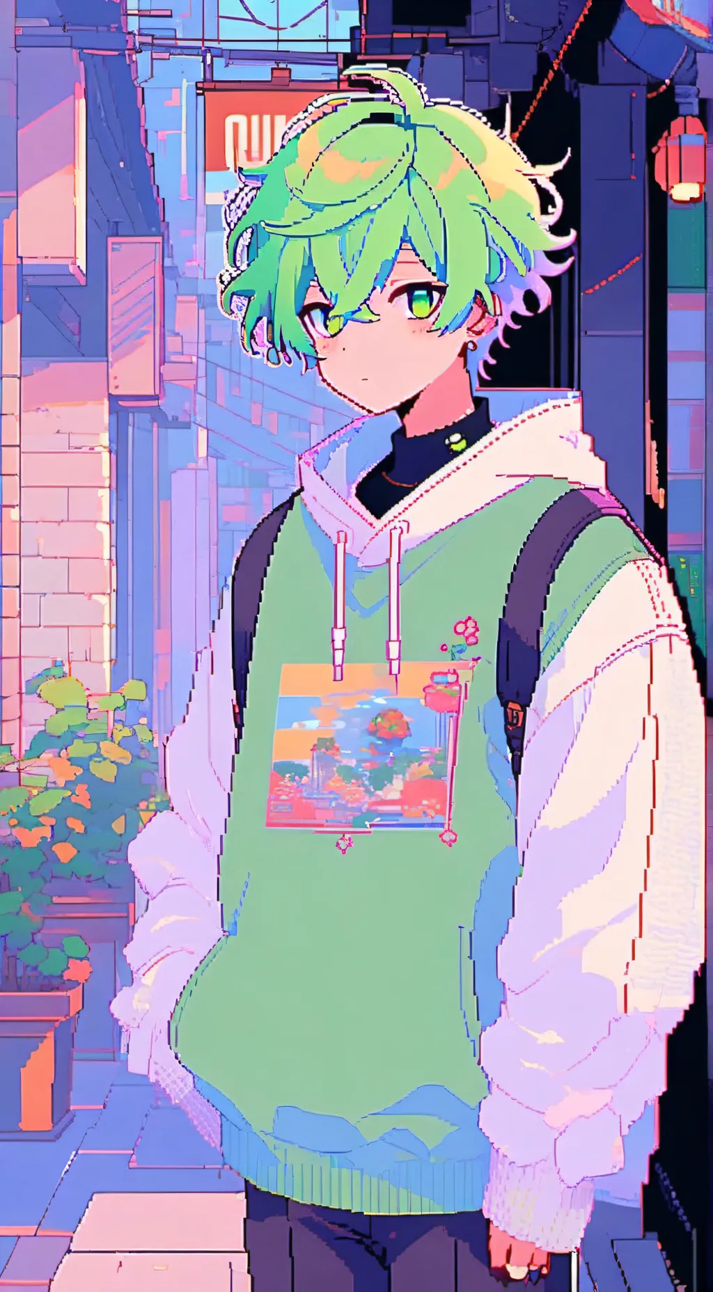 ai character: mha sleepover background