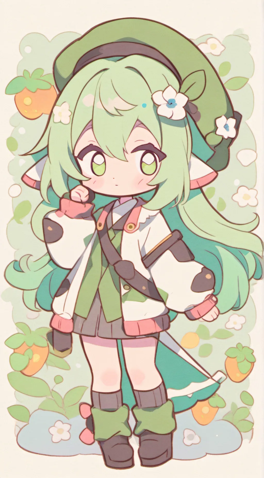 ai character: meme background