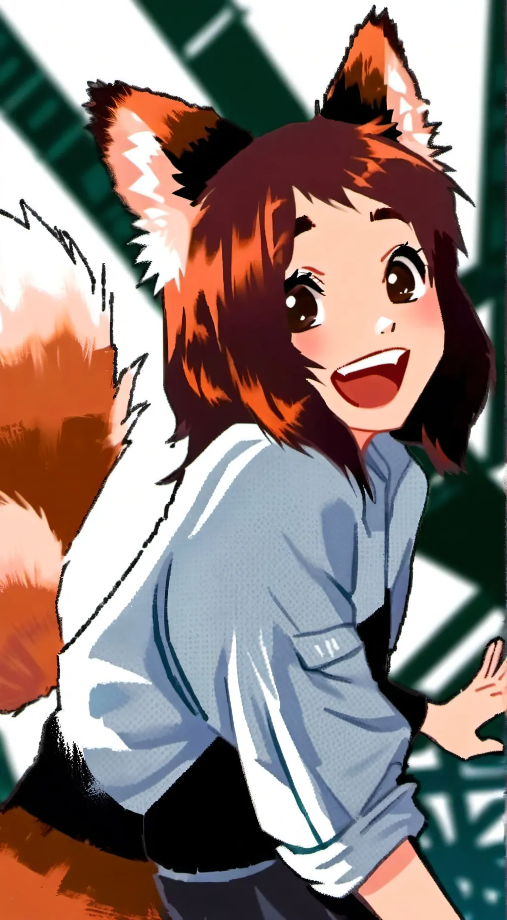 ai character: Russet Panda Spirit background