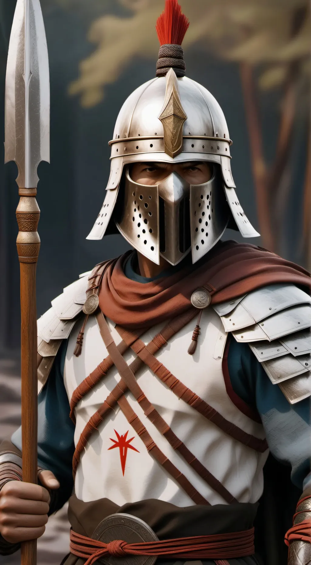 ai character: Spearton/spartan background