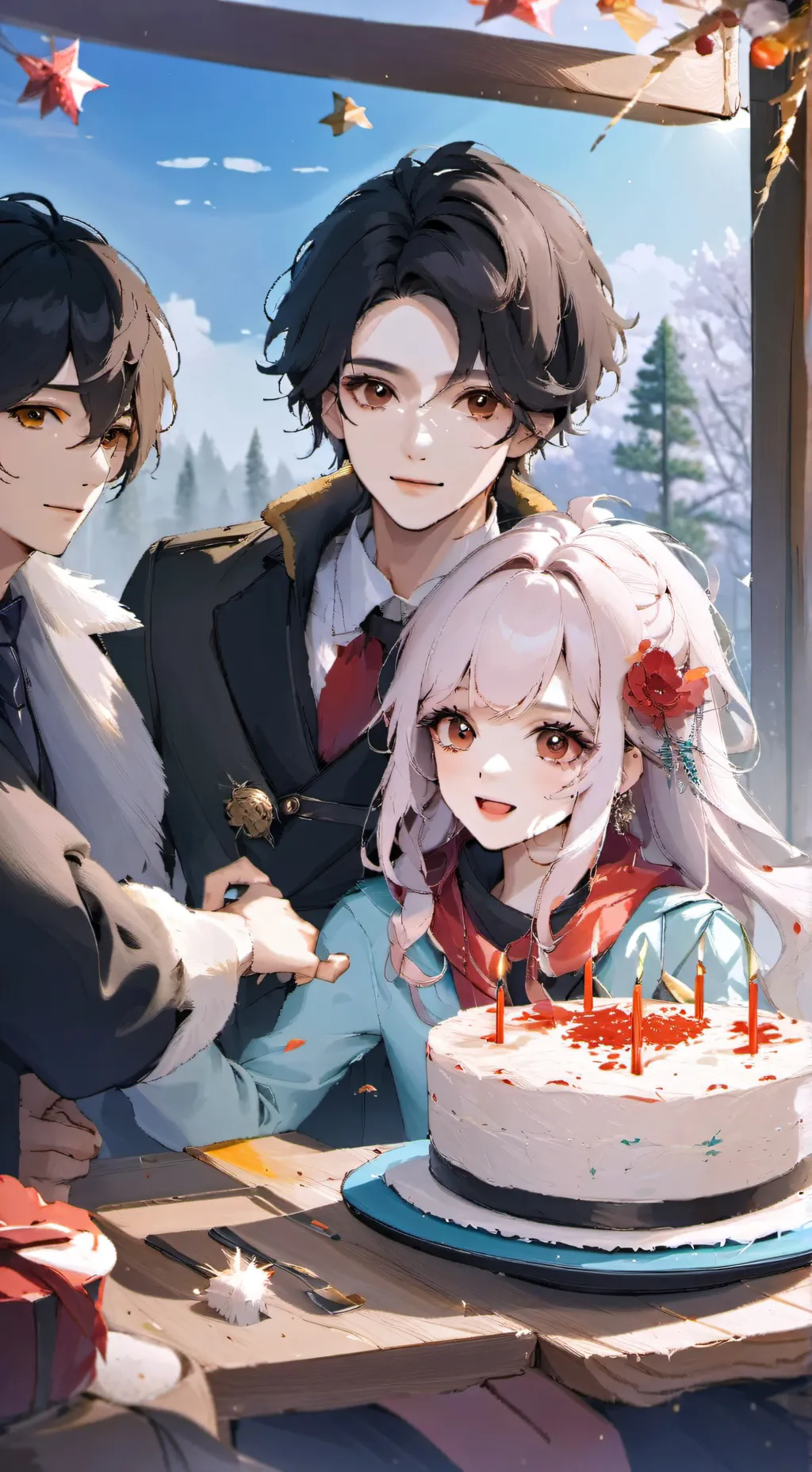 ai character: mha birthday  background
