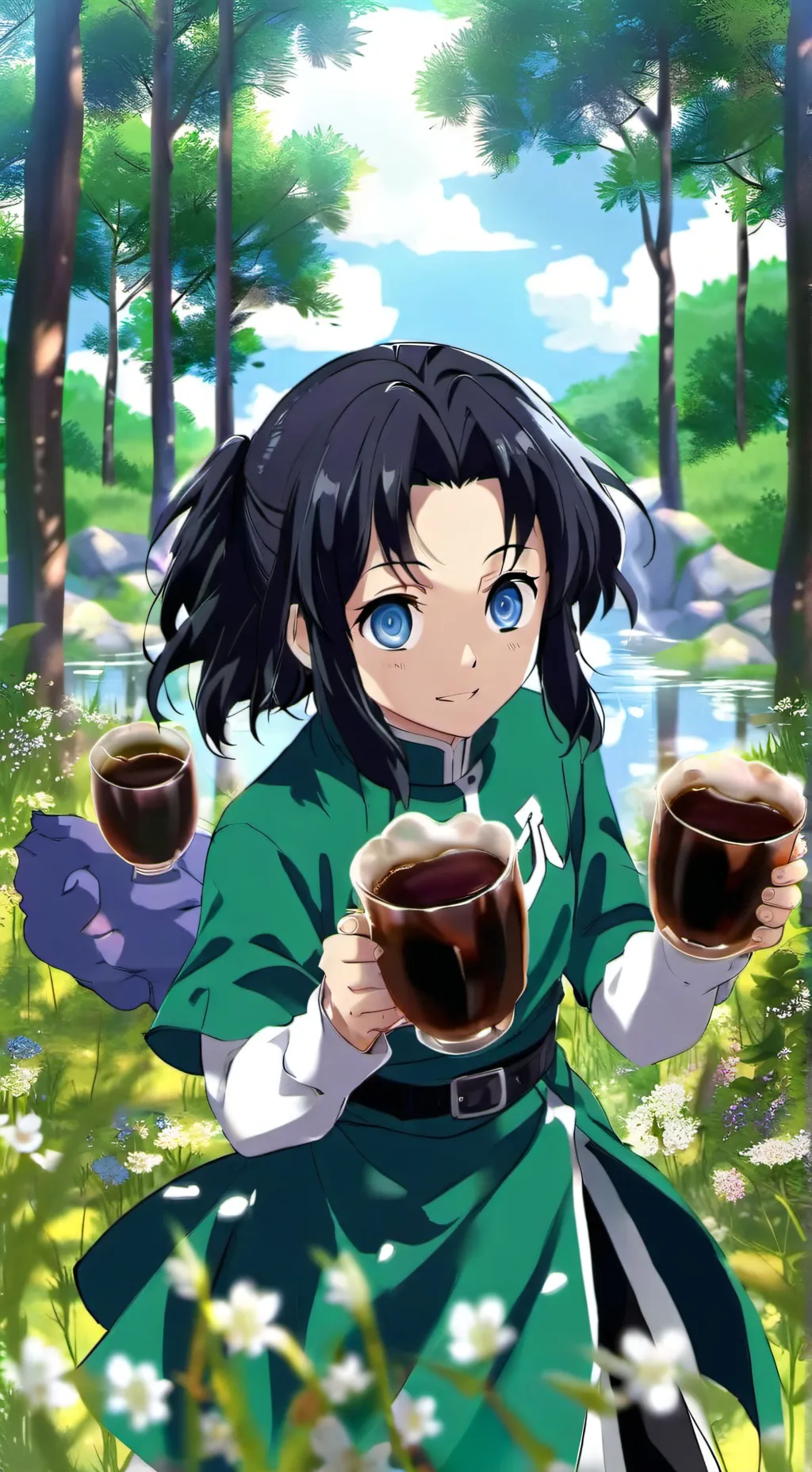 ai character: demon slayer.... background