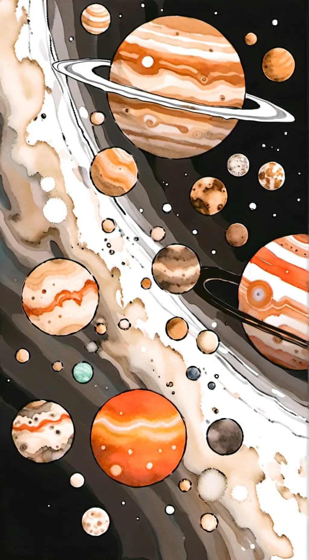 ai character: 🌌solar system!🌌 background