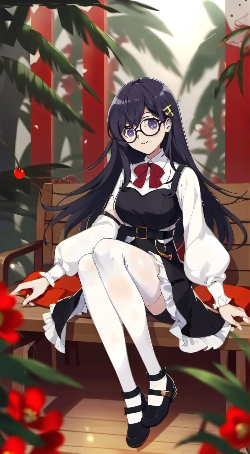 ai character: Glassina background
