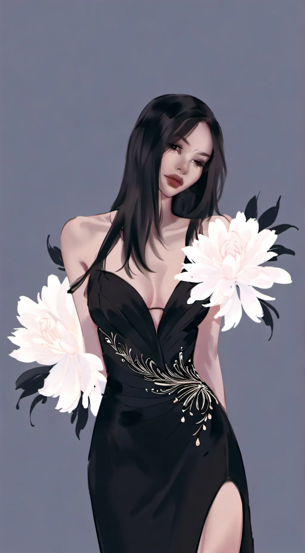 ai character: shophia**:) background