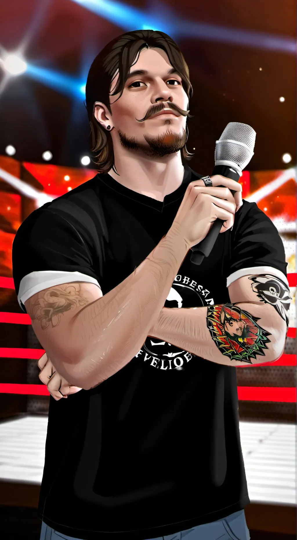 ai character: Dominik Mysterio 🖤 background