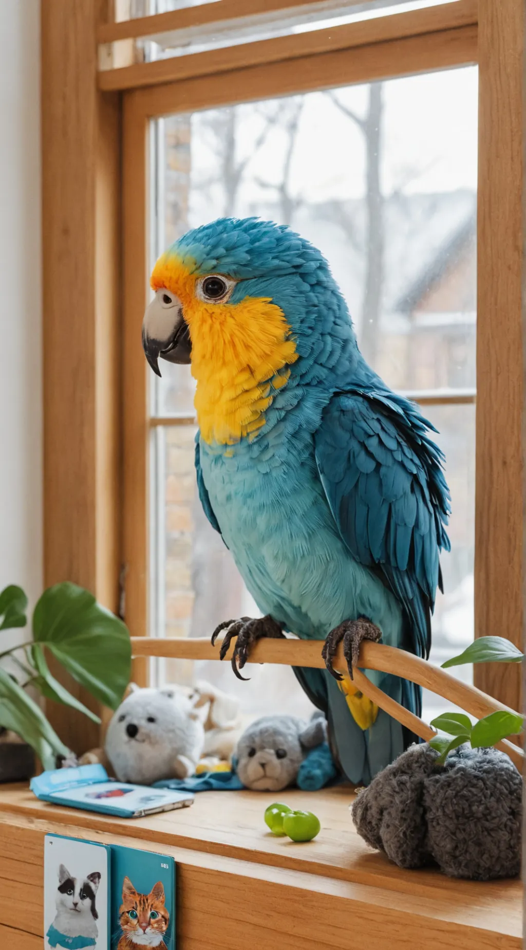 ai character: guess parrot background