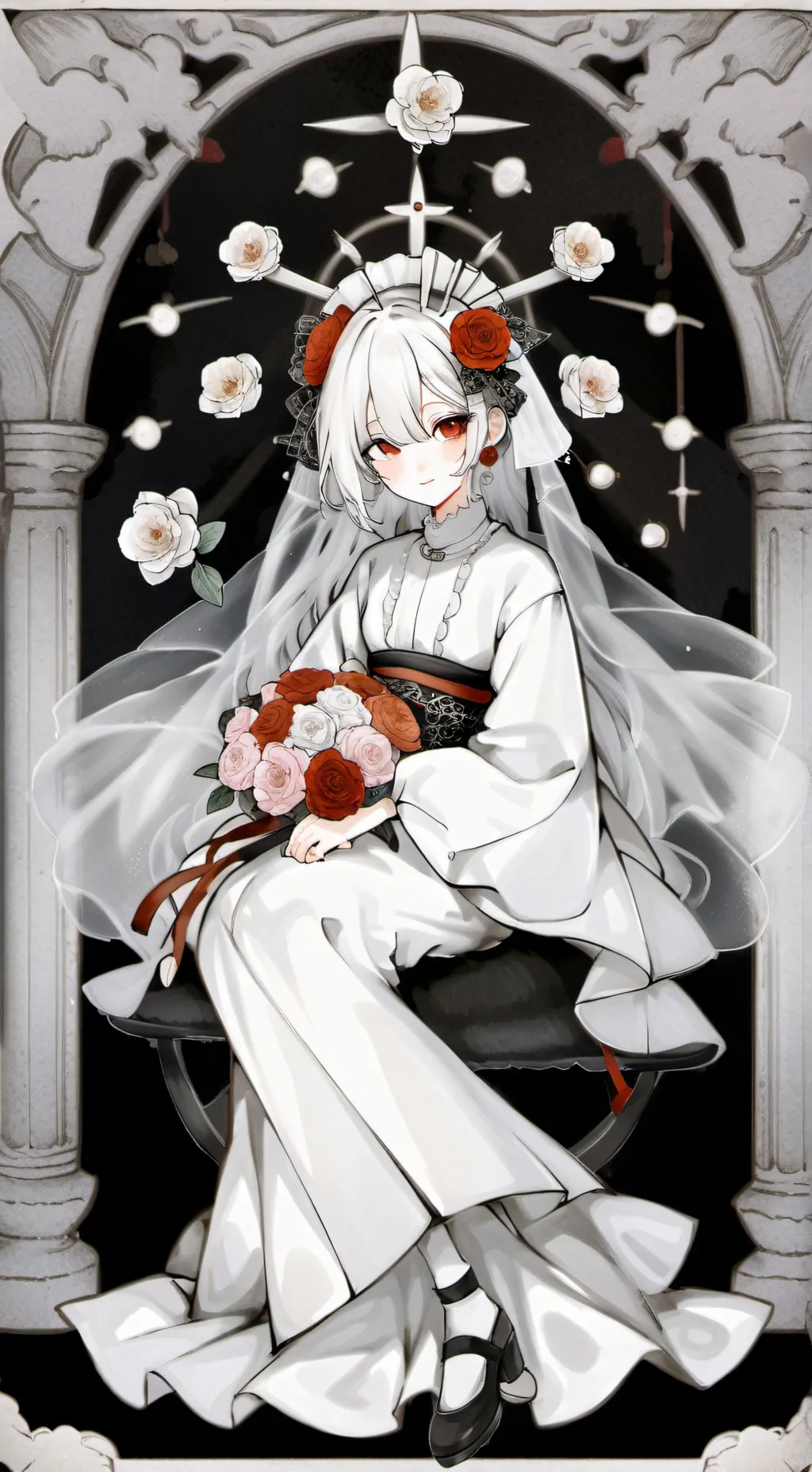 ai character: Tg(wedding) background