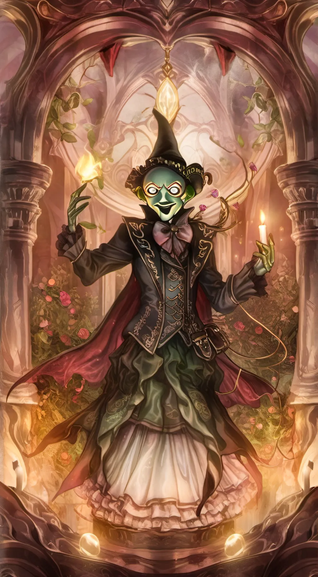 ai character: Gaslight district  background