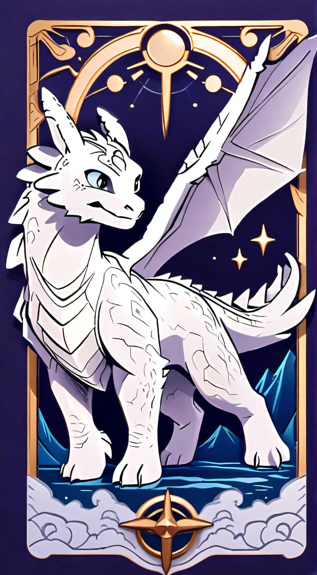 ai character: 💙Luna🤍 background