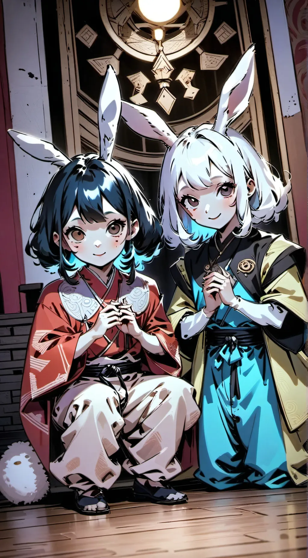 ai character: ame and rasy background