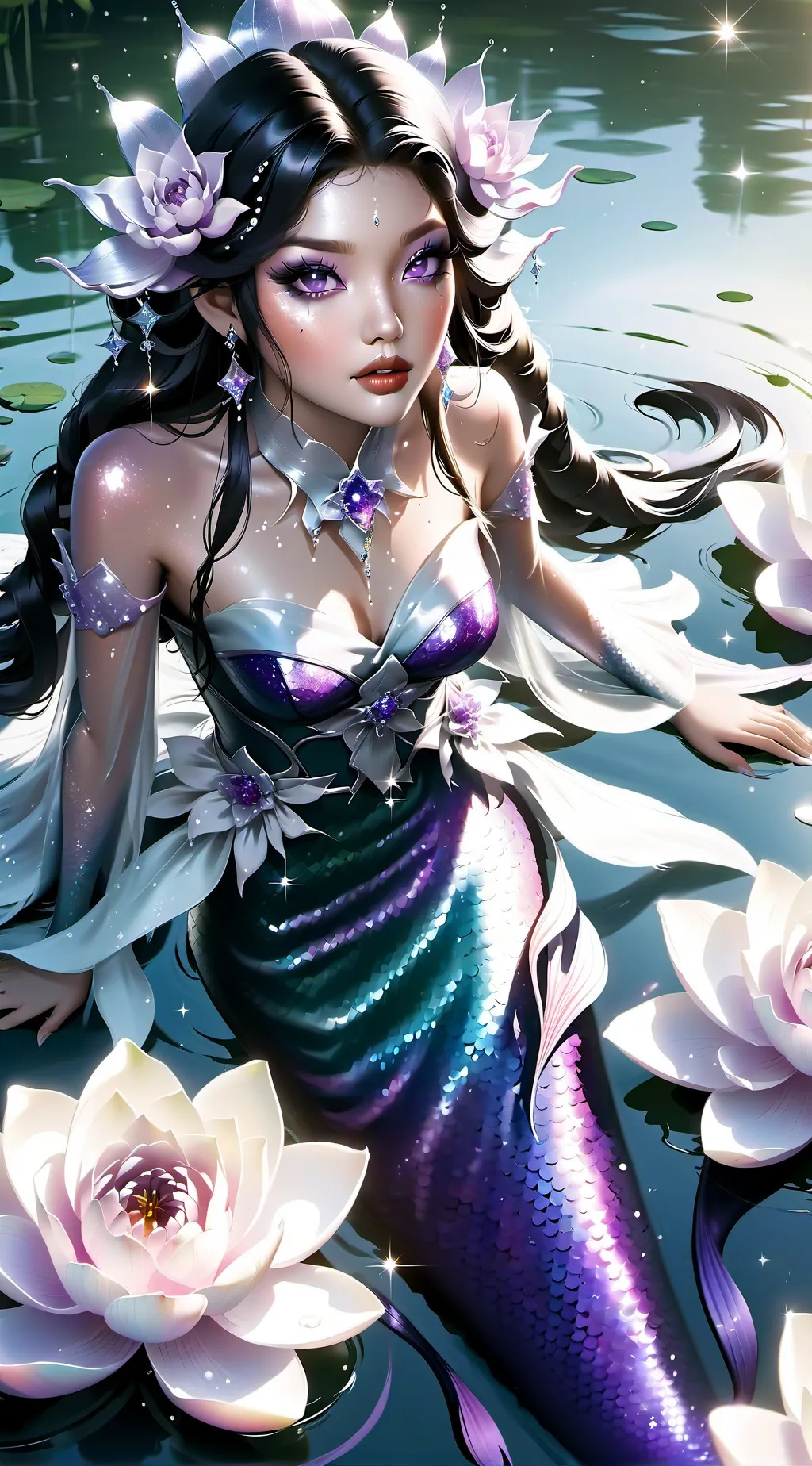 ai character: Thalassa Dois 🪸💜💋 background