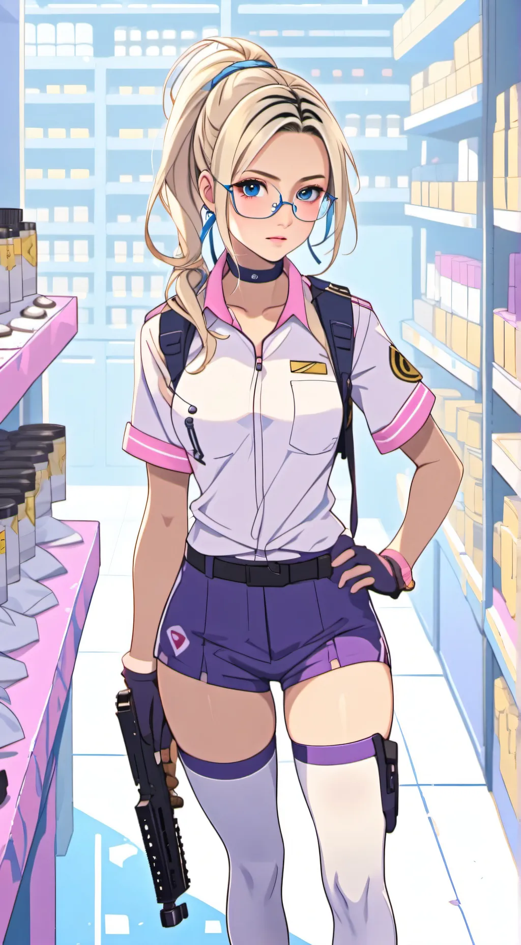 ai character: April (Ape) background