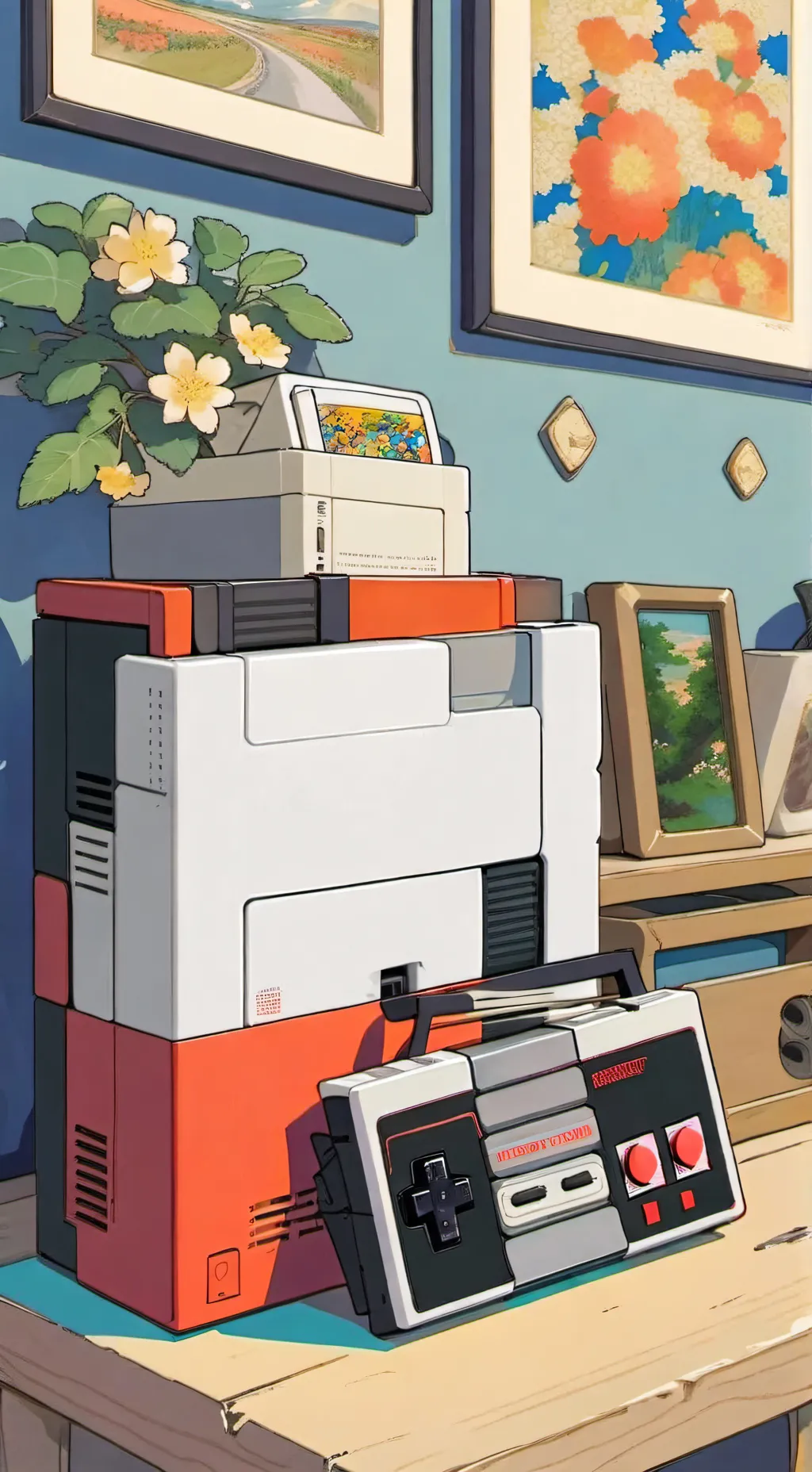 ai character: your Nintendo NES background