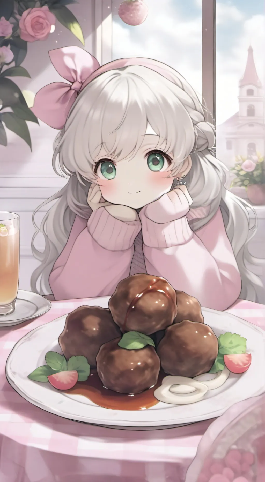ai character: Clara.  background