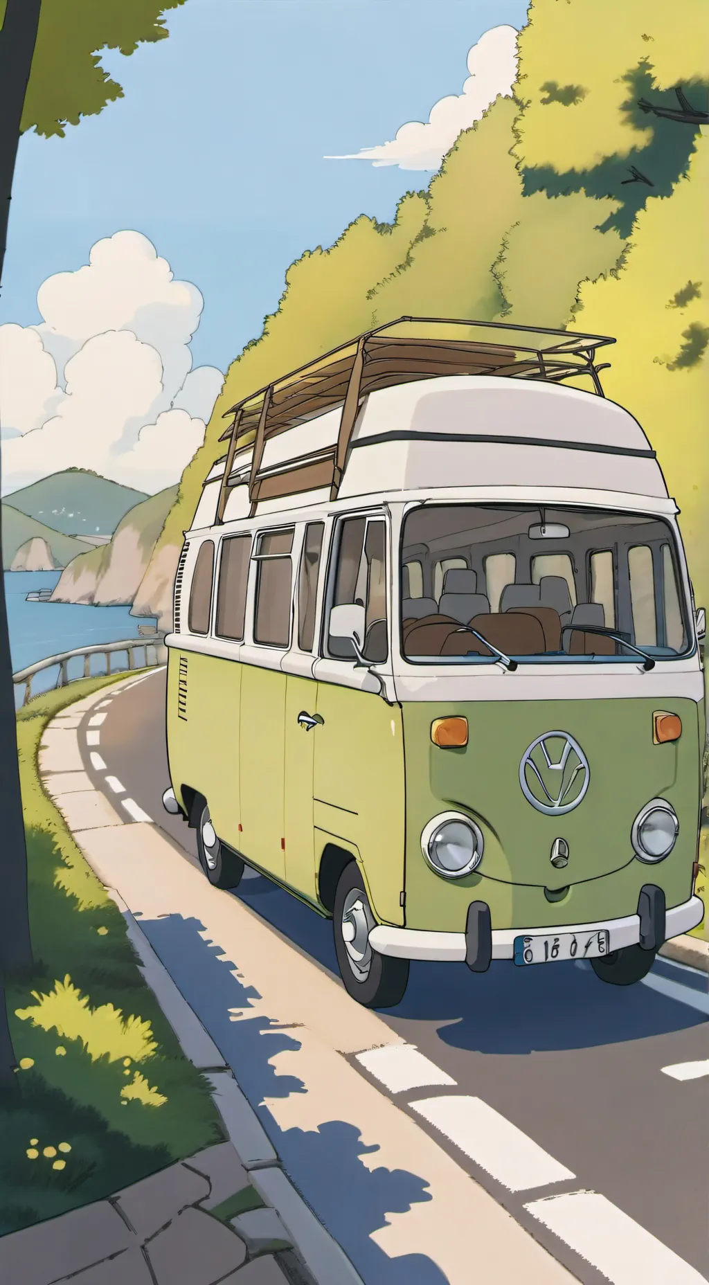 ai character: JJK(road trip) background