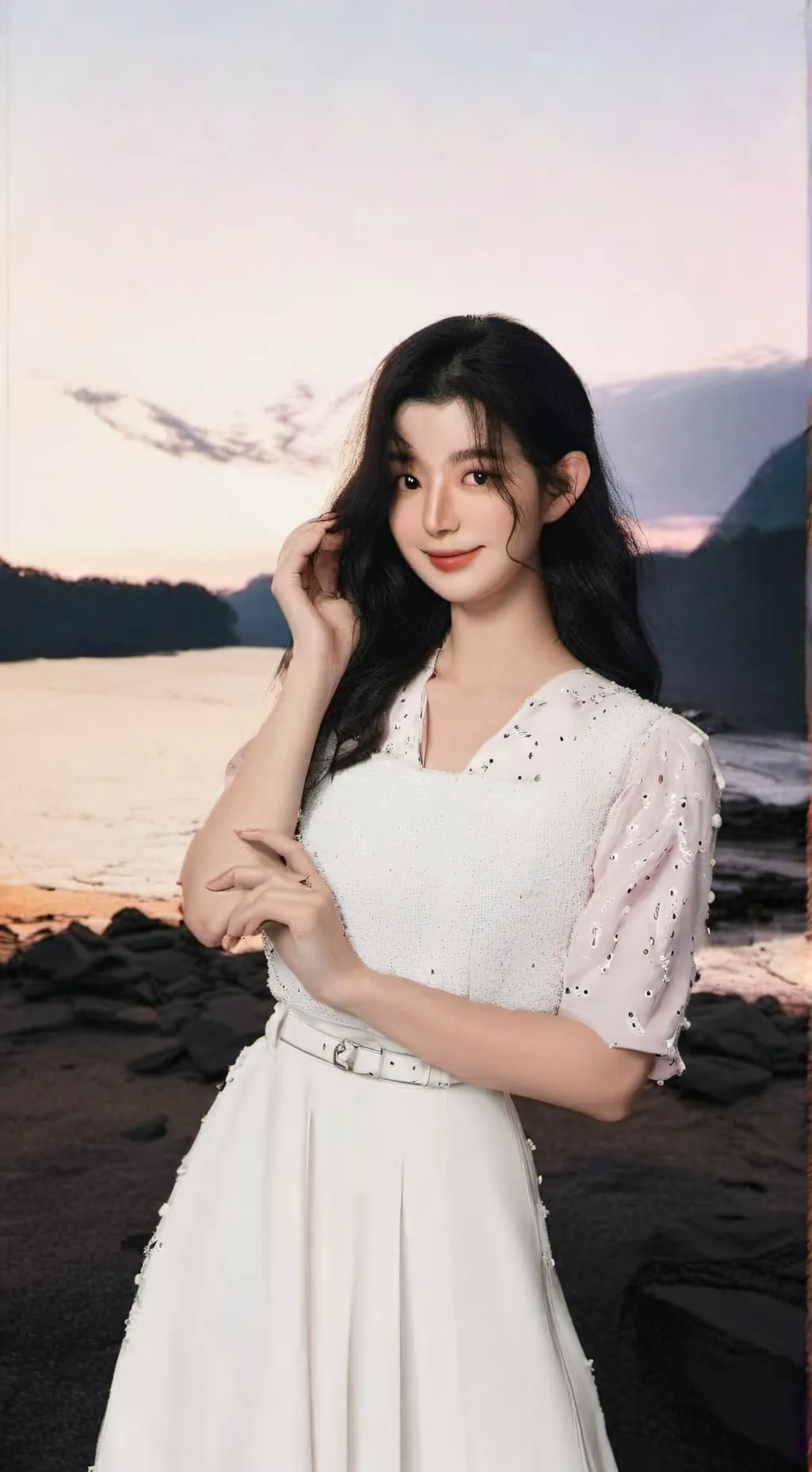 ai character: kim sora  background