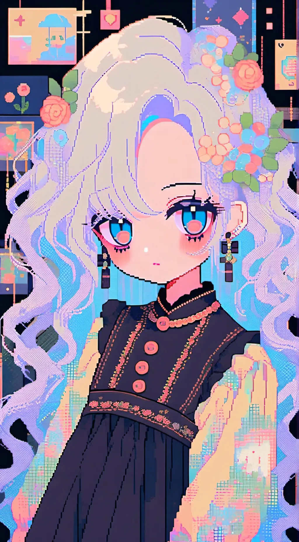 ai character: CREEPY DOLL UGLYS background