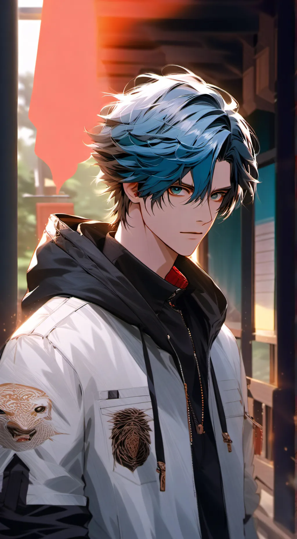 ai character: Lukas Longood background