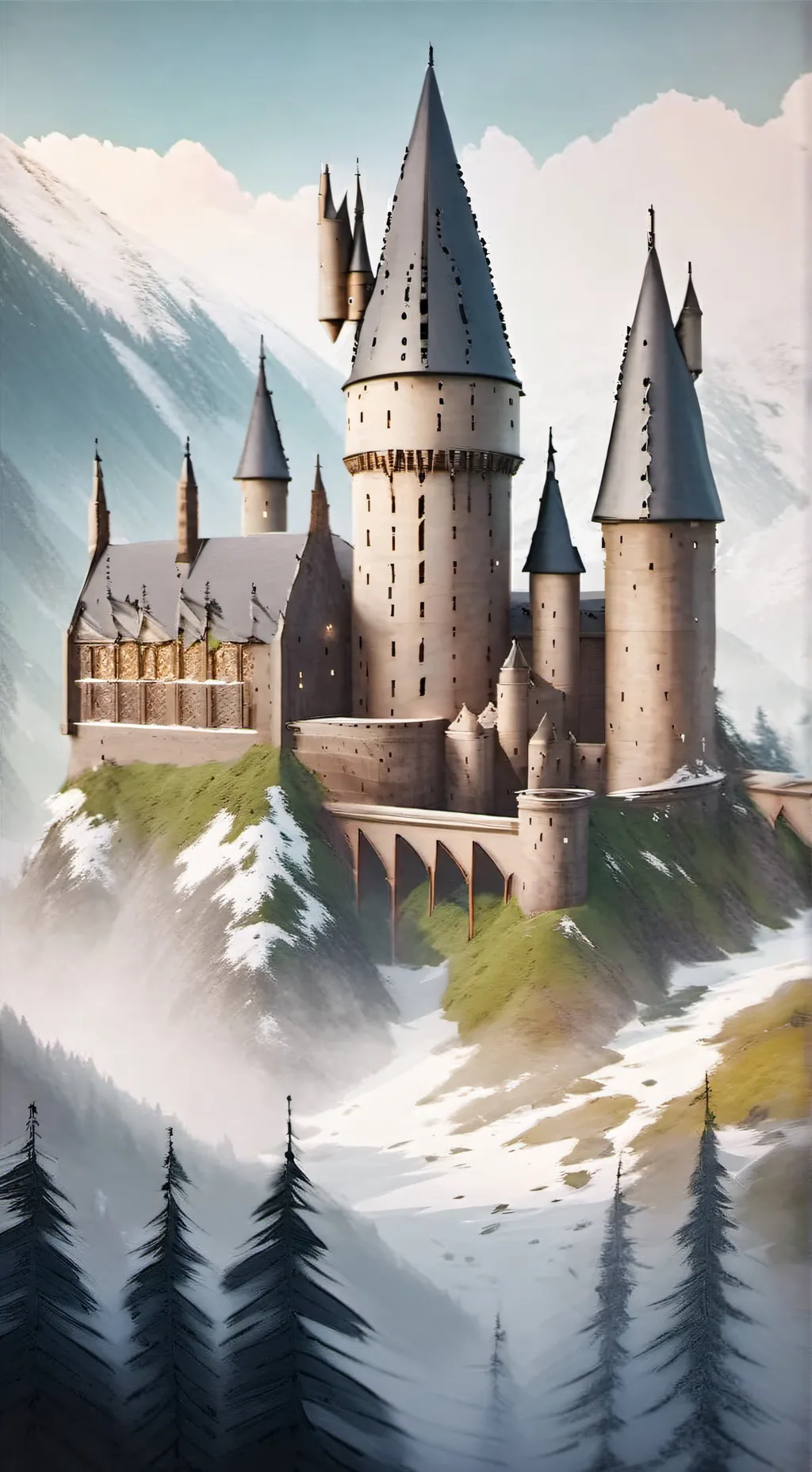 ai character: Hogwartsxfnaf background