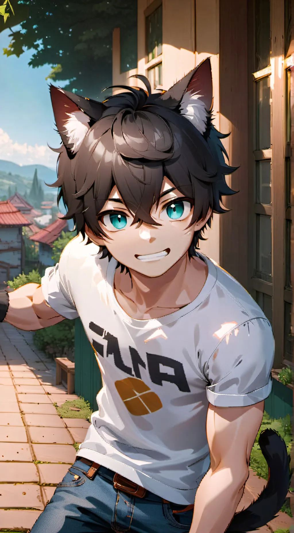 ai character: Neko-Ben background
