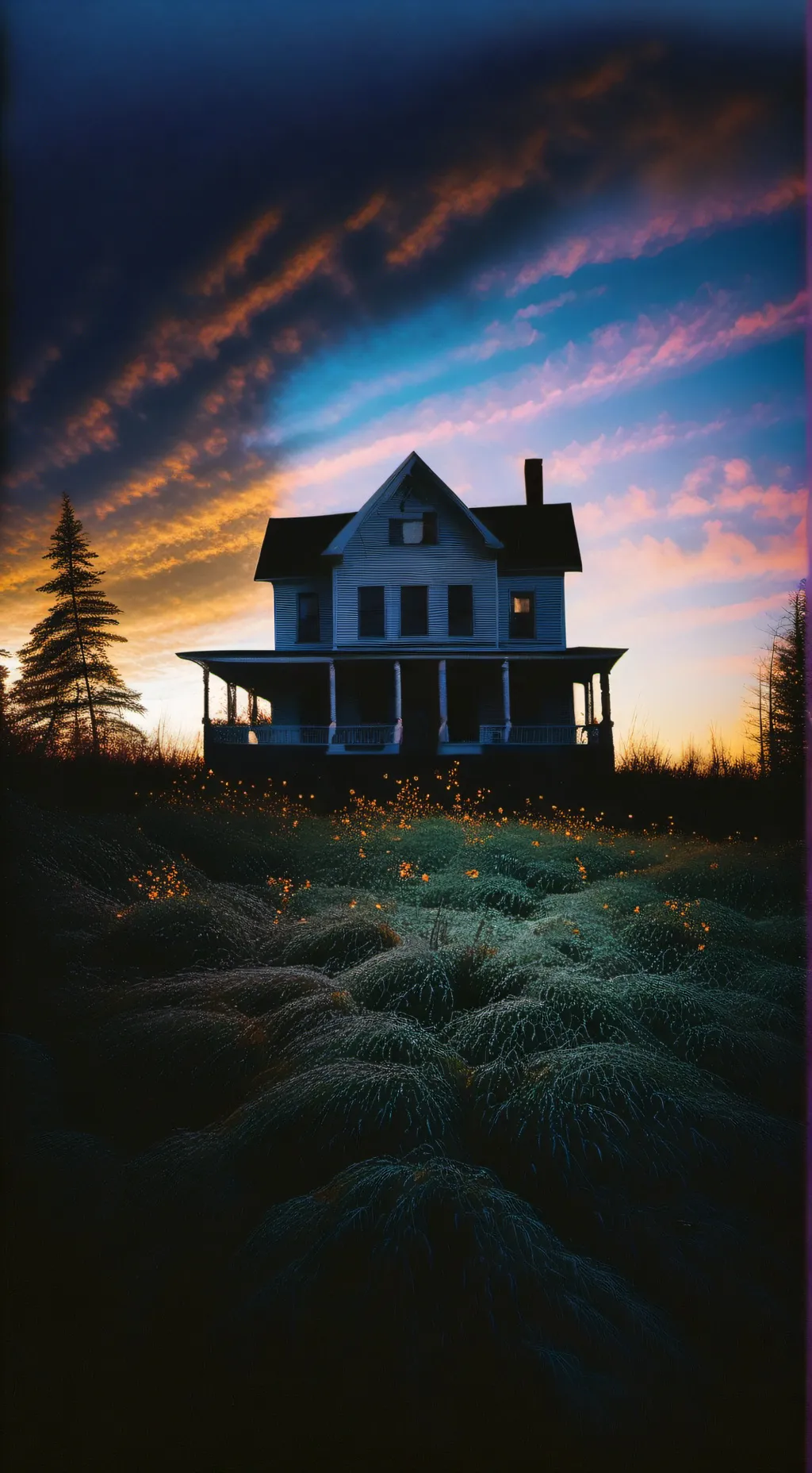 ai character: CH HUNTED HOUSE background