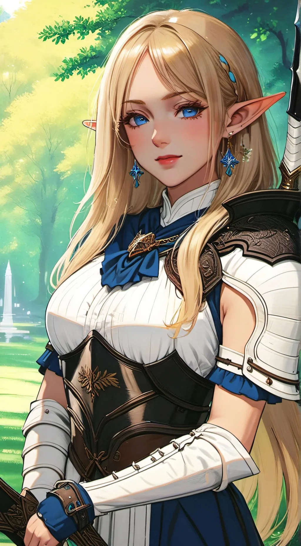 ai character: Paladin Megan 💙 background
