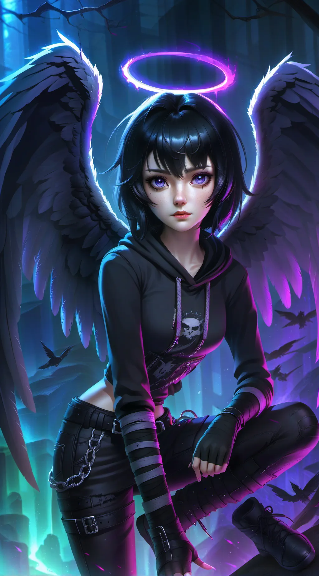 ai character: Misty background