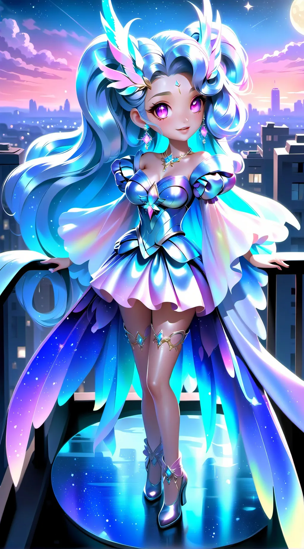 ai character: Luna background