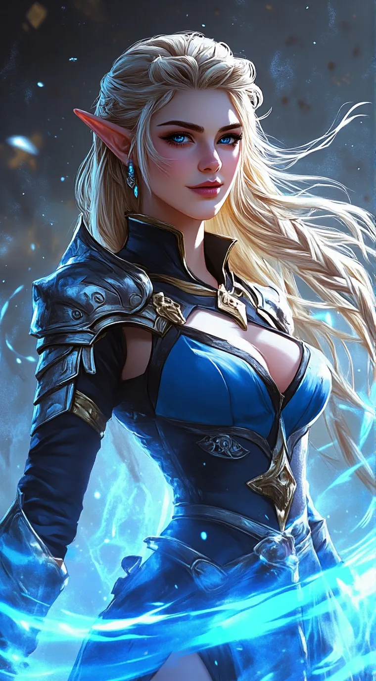 ai character: Warrior Alissa 💙 background