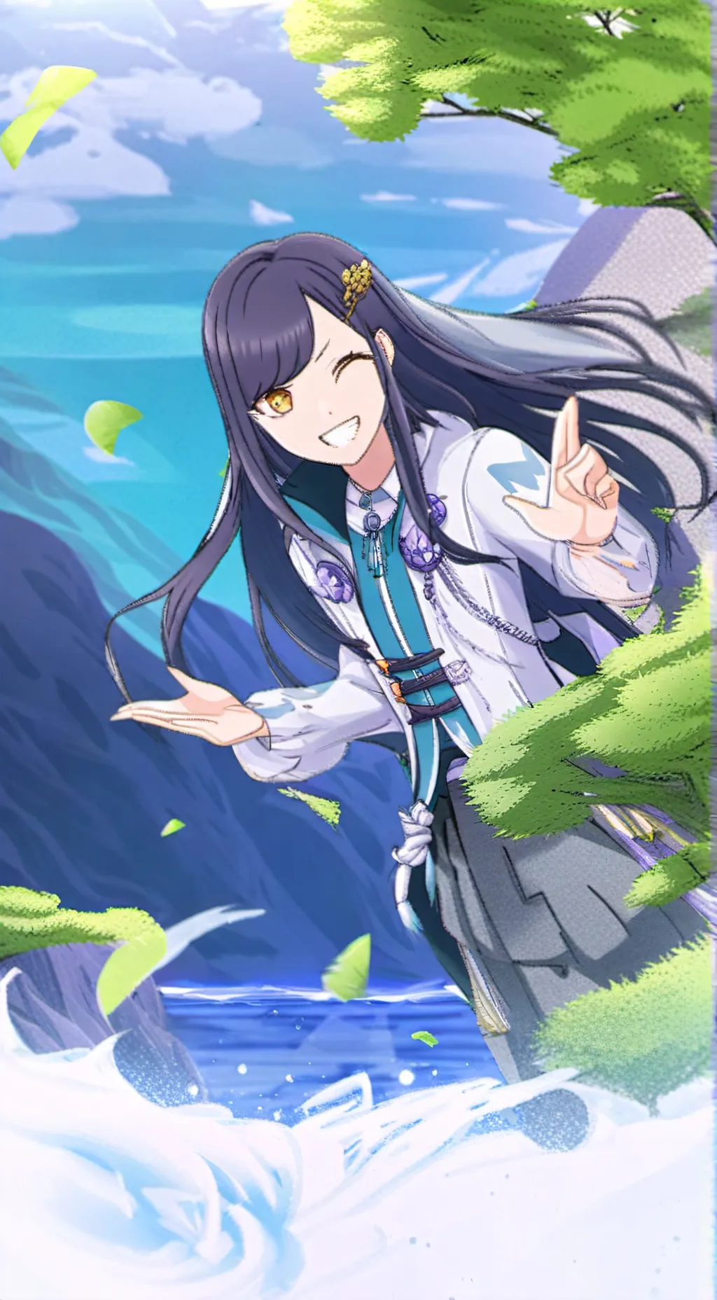 ai character: PJSK Street Sekai background