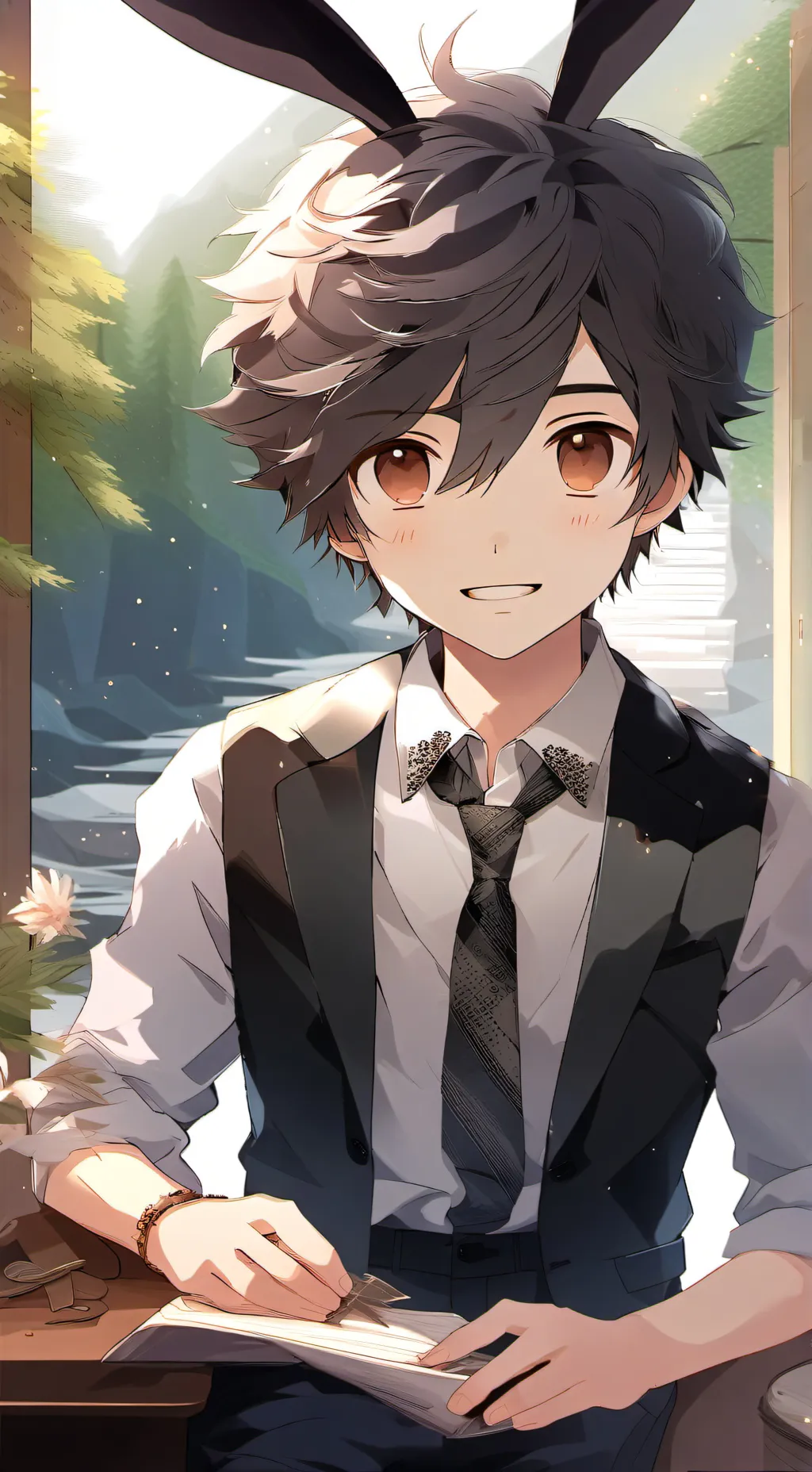 ai character: Max background