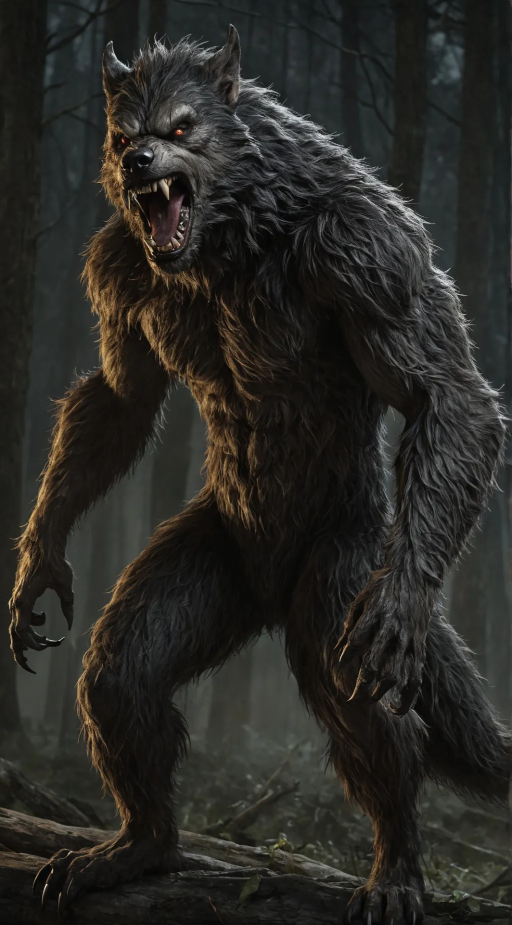 ai character: Werewolf  background