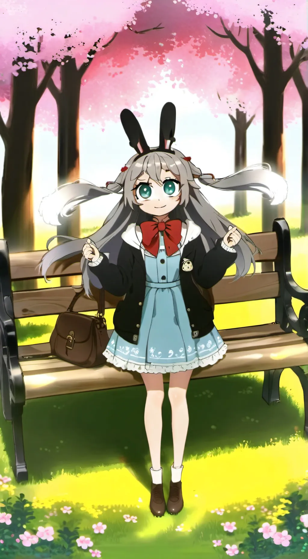 ai character: Lizzy The Sprunki🩶 background