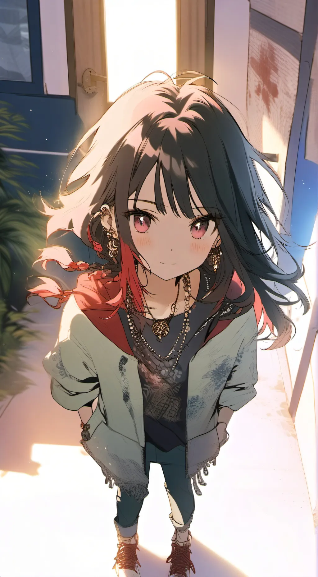 ai character: Rose background