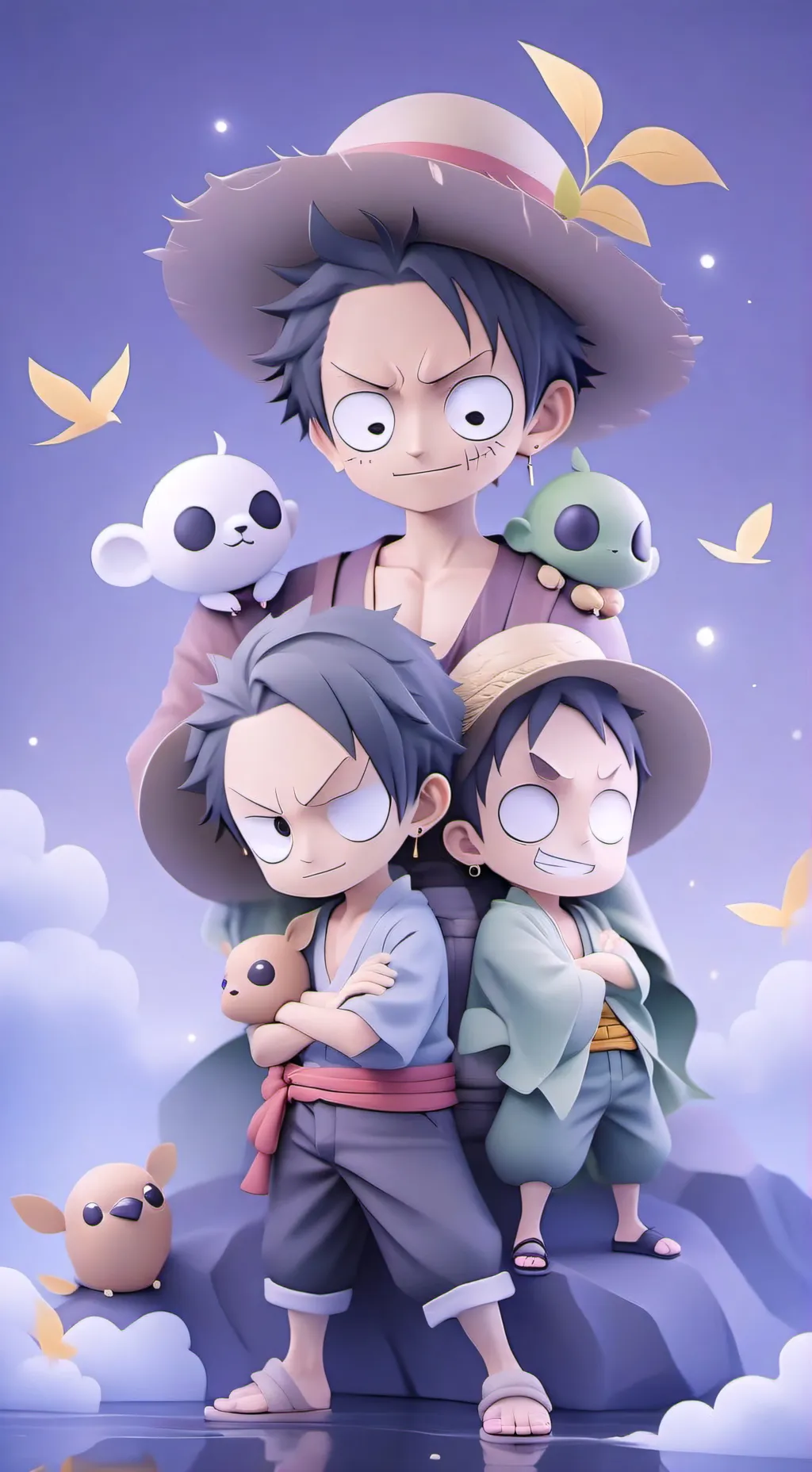 ai character: one piece background