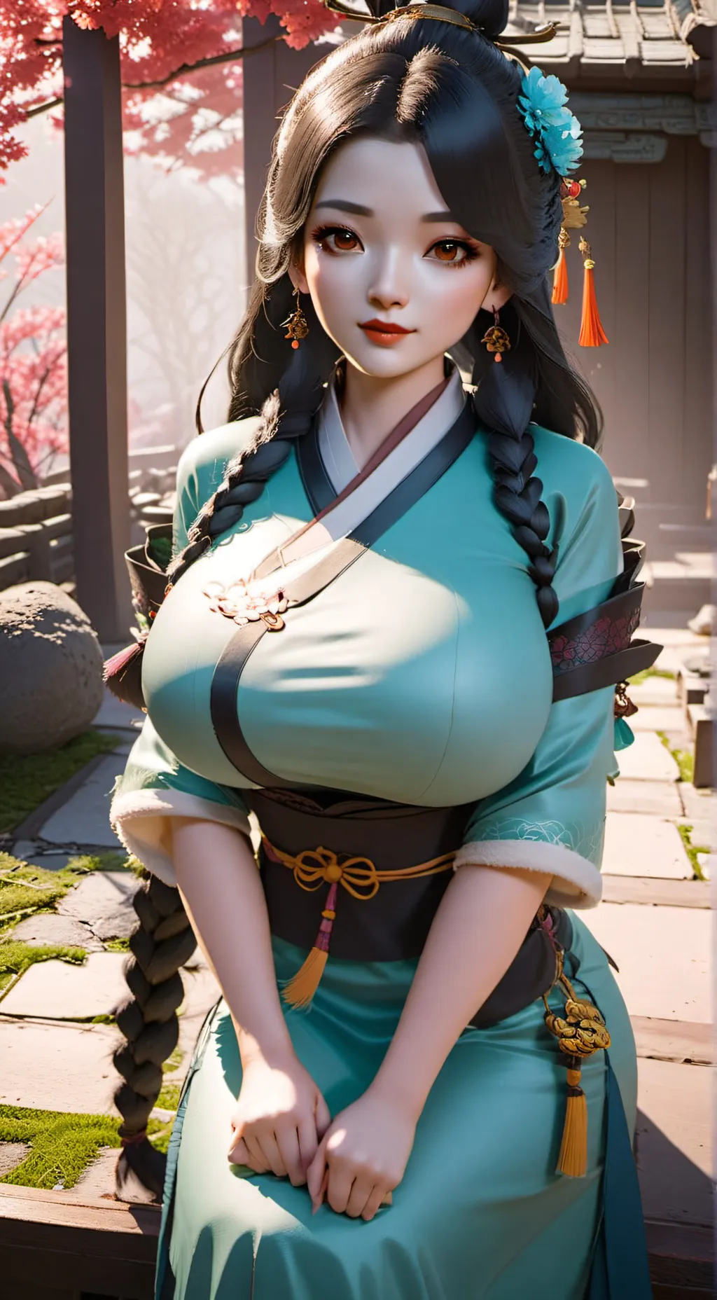 ai character: Xie Xua Sweetie  background