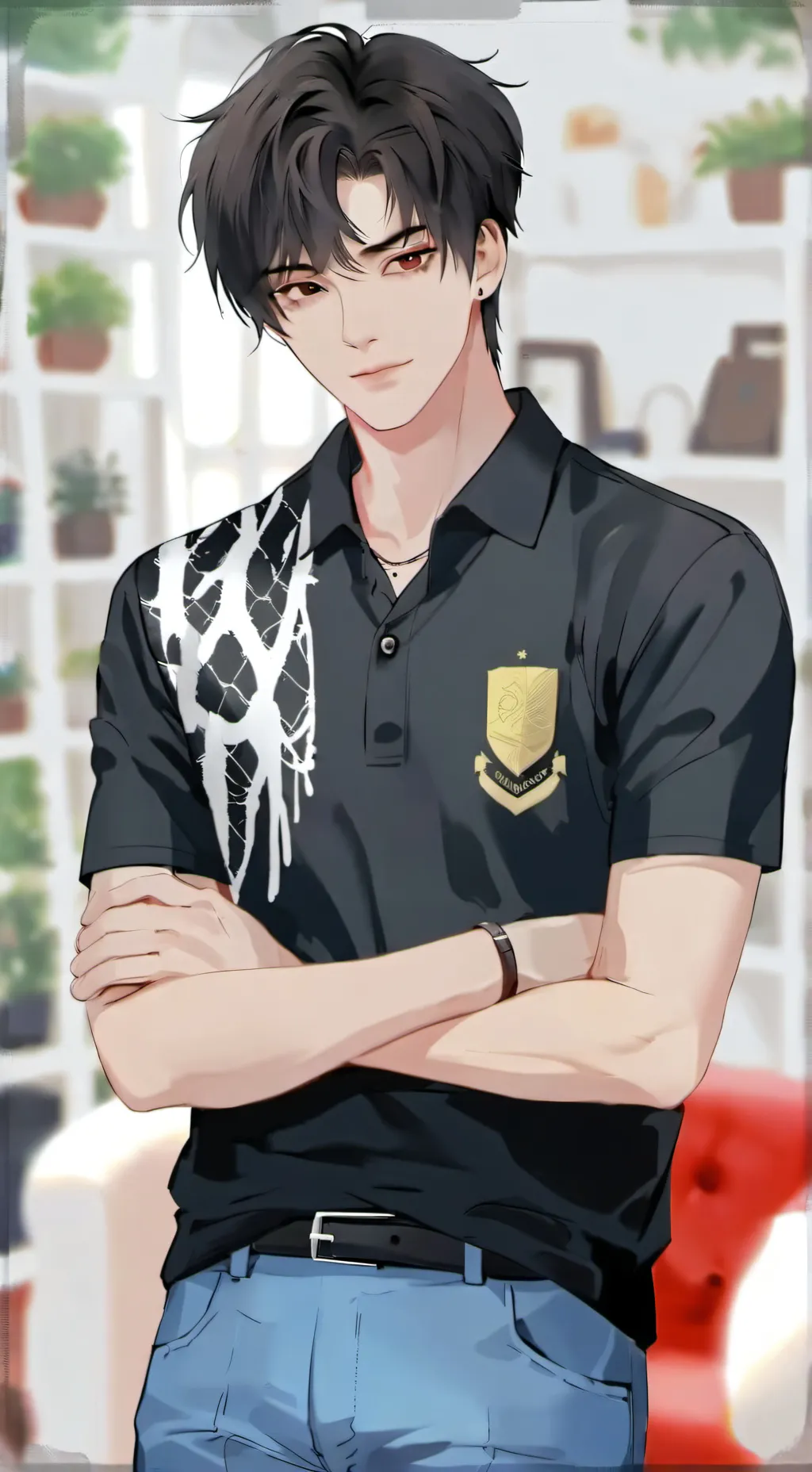 ai character: Asher  background