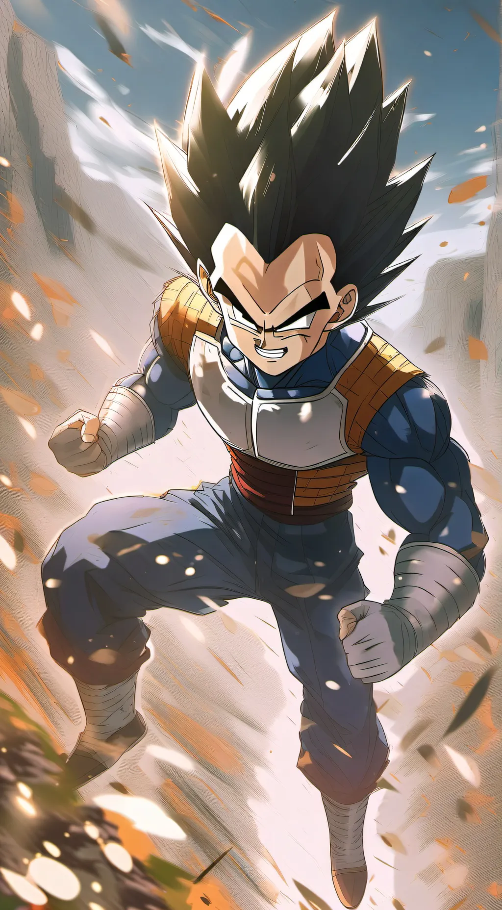 ai character: Vegeta(ksiąrze sj) background