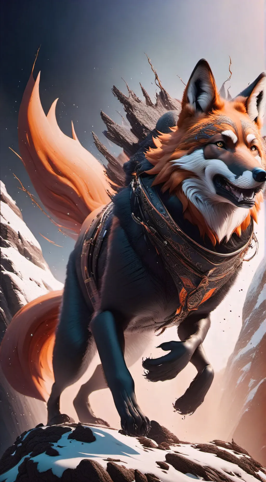 ai character: amber background
