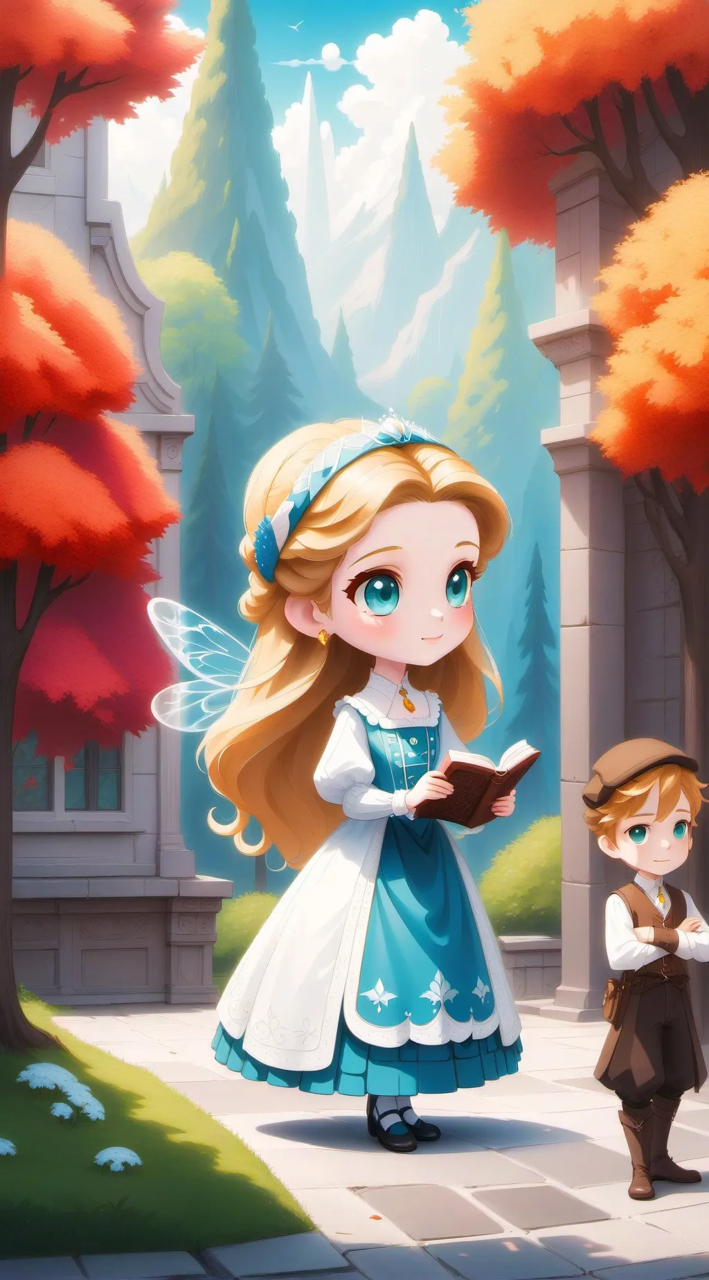 ai character: Fruitcake background