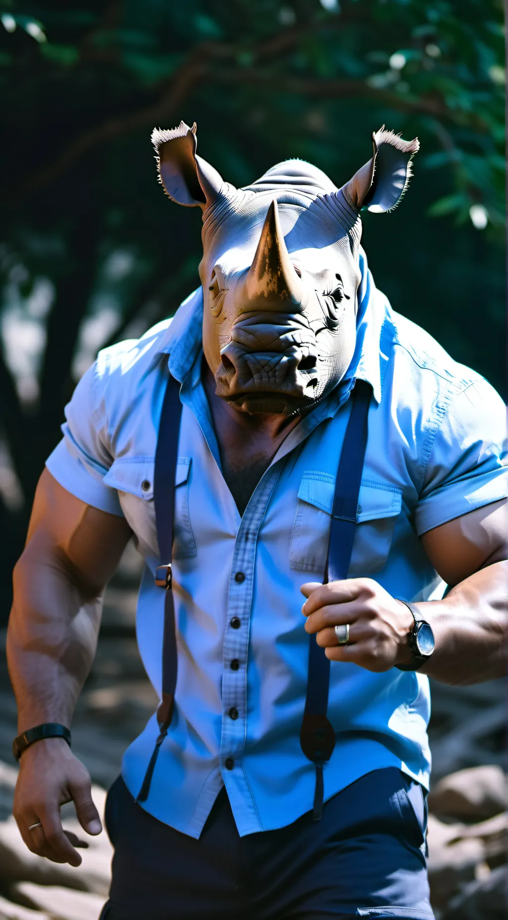 ai character: Bruno Chad background