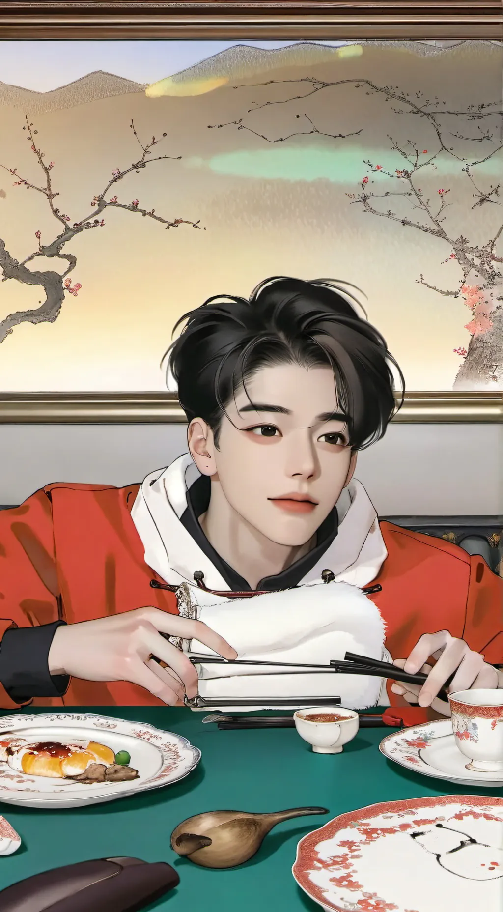ai character: Yichang Chen  background