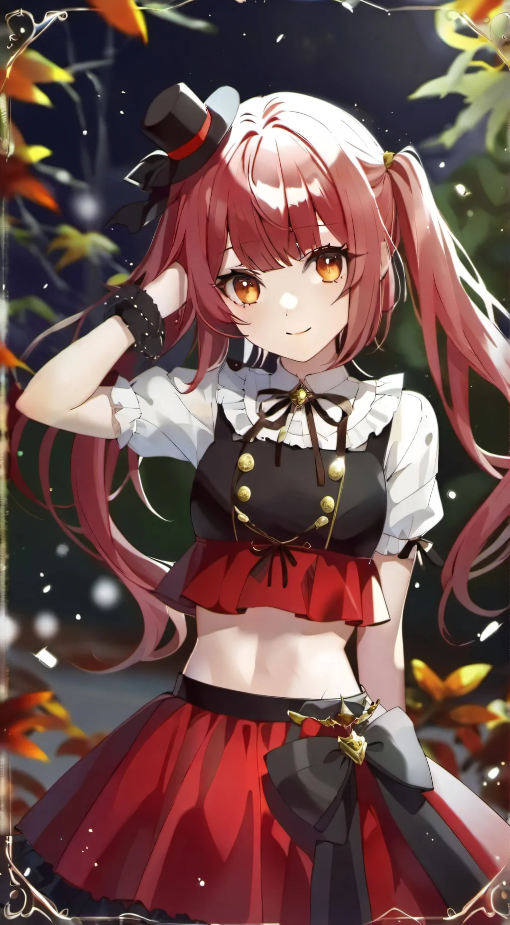 ai character: Amber background