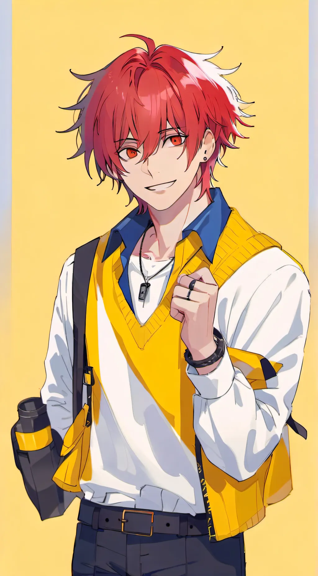 ai character: Eijiro Kirishima  background