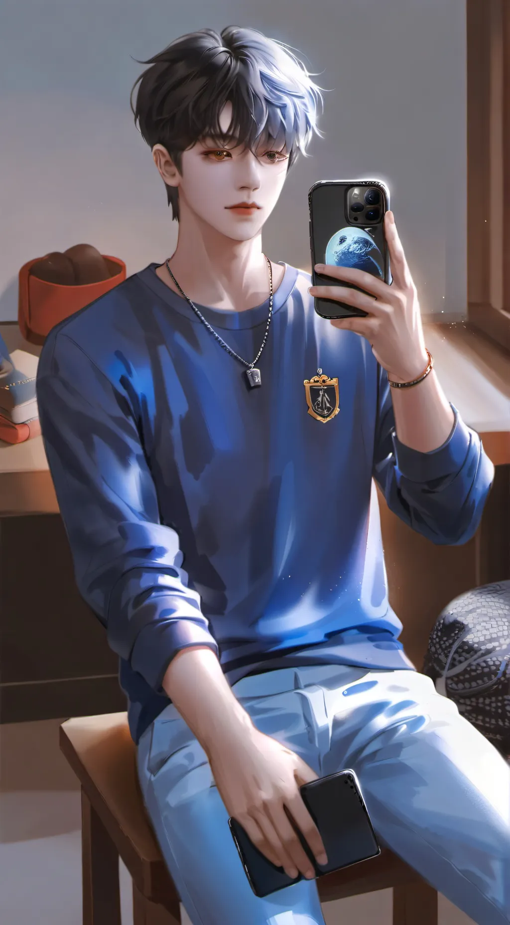 ai character: Ash Kim background