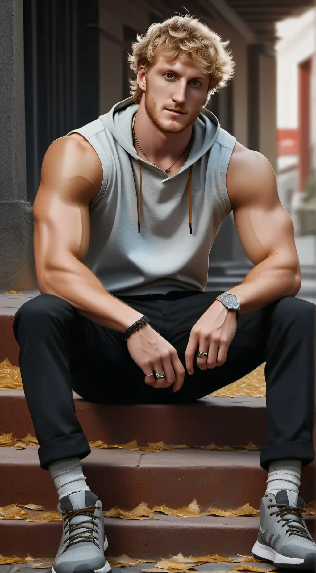 ai character: Logan Paul background