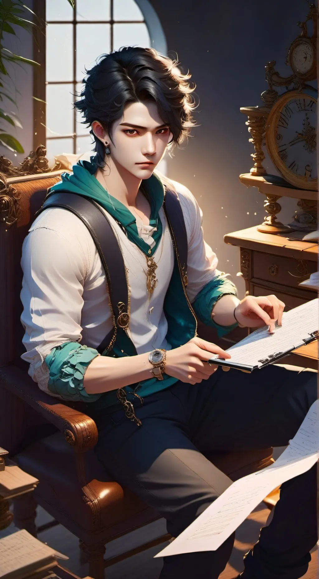 ai character: Max background