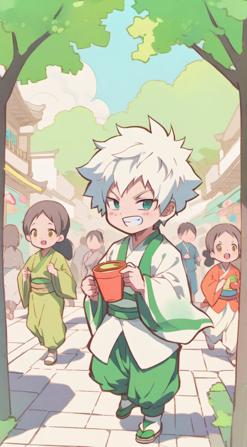 ai character: MHA boys sleepover background